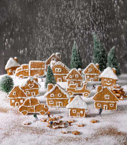 Miniature Gingerbread Town